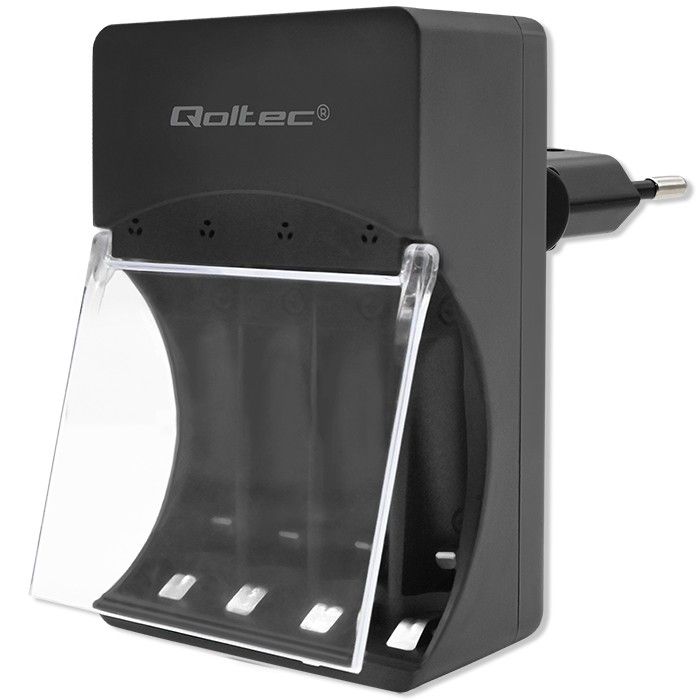 Qoltec Battery Charger for Ni-MH type R03 AAA R6 AA