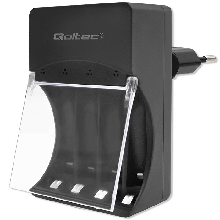 Qoltec Battery Charger for Ni-MH type R03 AAA R6 AA