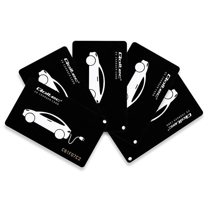 Qoltec Proximity Cards for EV Charging Station | 5 pcs | Hotel, Parking