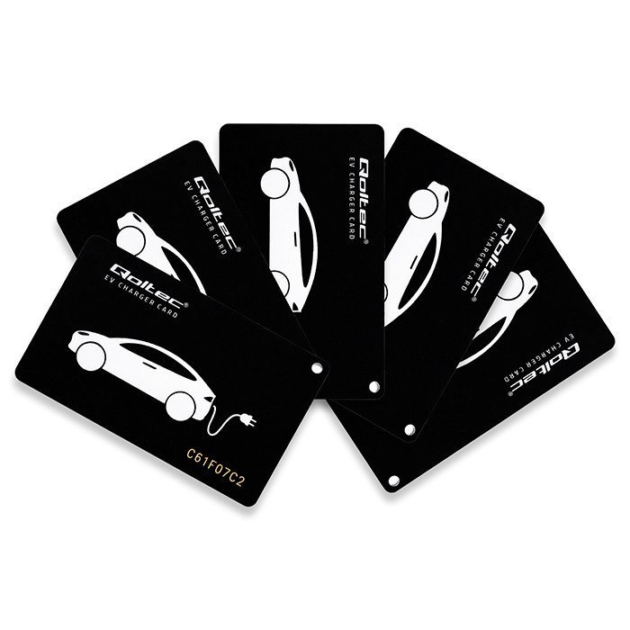 Qoltec Proximity Cards for EV Charging Station | 5 pcs | Hotel, Parking