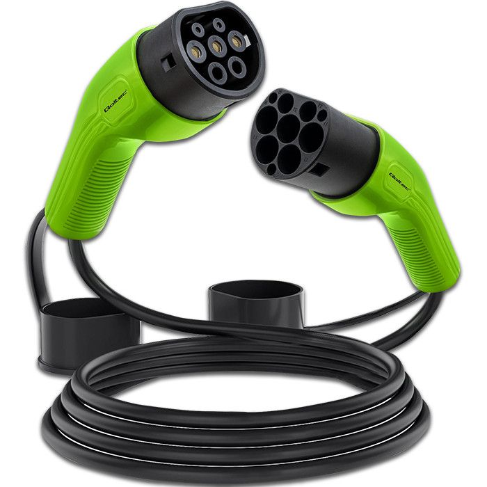 Qoltec EV Cable Type 2 for car charging | 400V | 11kW | 16A | 5m